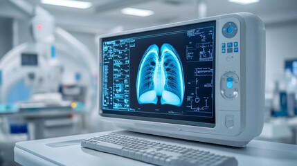 X-ray Image on Monitor.