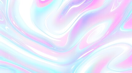 Obraz premium Holographic background seamless trendy iridescent light foil texture. Soft holographic pastel unicorn marble background pattern. Modern pearlescent blurry abstract swirl illustration. 