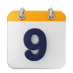 3d calendar icon
