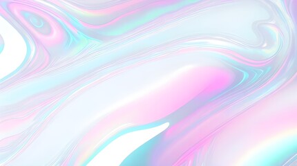 Holographic background seamless trendy iridescent light foil texture. Soft holographic pastel unicorn marble background pattern. Modern pearlescent blurry abstract swirl illustration.	
