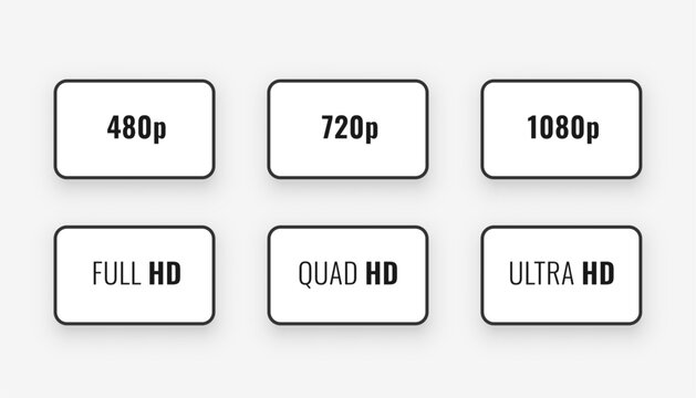 pack of screen resolution dimension tag icon design