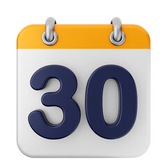 3d calendar icon