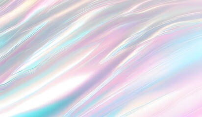 Holographic background seamless trendy iridescent light foil texture. Soft holographic pastel unicorn marble background pattern. Modern pearlescent blurry abstract swirl illustration.	
