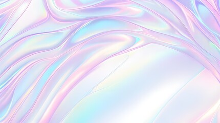Holographic background seamless trendy iridescent light foil texture. Soft holographic pastel unicorn marble background pattern. Modern pearlescent blurry abstract swirl illustration.	
