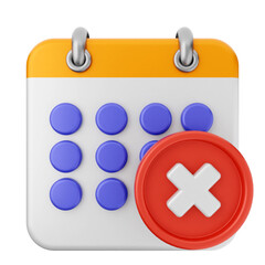 Fototapeta premium 3d calendar icon