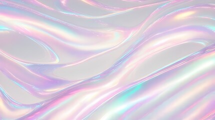Holographic background seamless trendy iridescent light foil texture. Soft holographic pastel unicorn marble background pattern. Modern pearlescent blurry abstract swirl illustration.	
