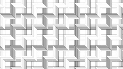 line geometric background, black and white pattern, simple seamless pattern