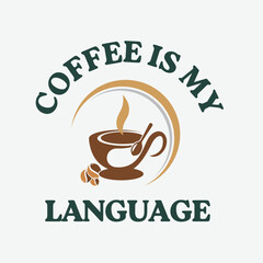 Coffee Vector T-Shirt Design