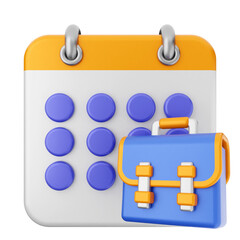 3d calendar icon