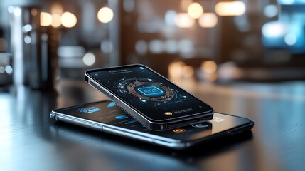 37 Digital wallet supporting contactless payments, representing ease and speed in transactions, Wallet contactless payment, Swift digital finance