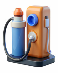 Photo Realistic as Electric car charging station and server concept as An electric car charging station paired with a server symbolizing the synergy of renewable transportation and IT infrastructure p