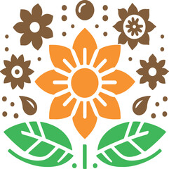 seamless pattern with flowers