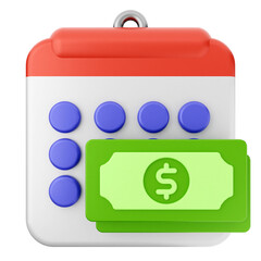 3d calendar icon