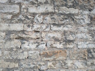 Worn white brick