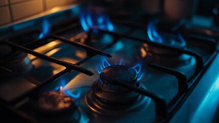Obraz premium Gas Stove in Kitchen
