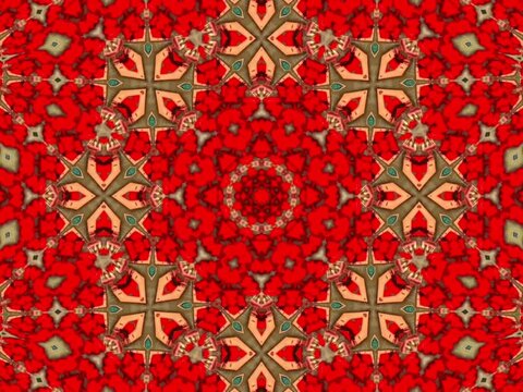 Abstract kaleidoscope patterns,. 4K Motion graphics background. Unique kaleidoscopic Animation. Beautiful bright ornament. seamless