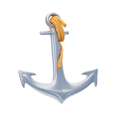 3D Anchors Provide Stability to Ships. 3D Icon