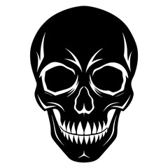 skull silhouette Black Vector