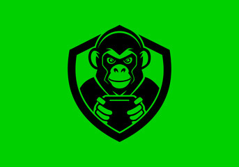 Angry Gorilla, animal, ape, big boss, bow tie, cigar, cigarette, club, esports, fitness, gaming, gorilla, gorilla head, gorilla logo, gym,  King Kong, kingkong, logo design,, gorill mafia, mafia,