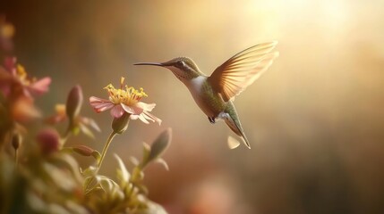 Fototapeta premium Hummingbird in Flight