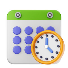 Obraz premium 3d calendar icon