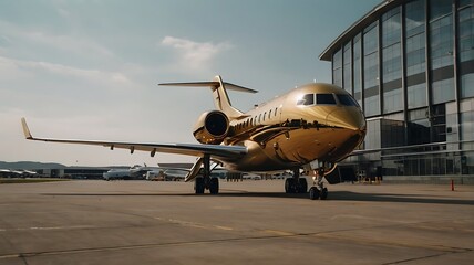 Fototapeta premium airplane at the airport
