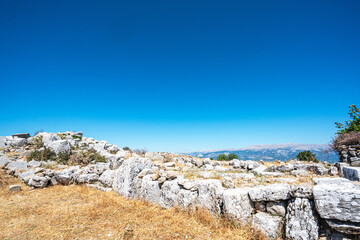 The scenic views of the Selge, which was an important city in ancient Pisidia and later in Pamphylia, on the slope of Mount Taurus, Antalya, Turkey