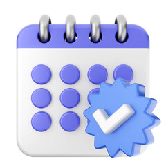 3d calendar icon