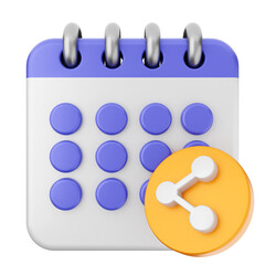 3d calendar icon