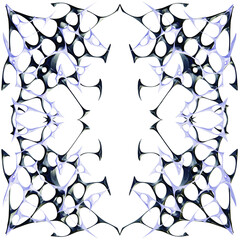 3d purple cybersigil frame