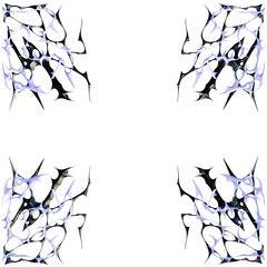 3d purple cybersigil frame