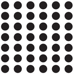 Abstract background with black and white circles. Seamless pattern