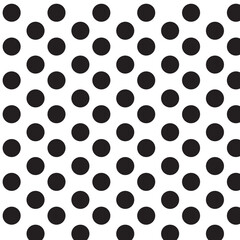Abstract background with black and white circles. Seamless pattern