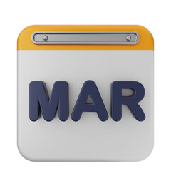 3d calendar icon