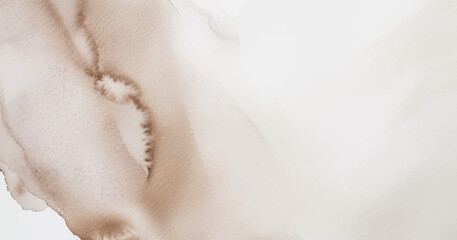 Abstract horizontal watercolor background. Hand drawn vector texture. Brush stroked painting pastel color watercolour