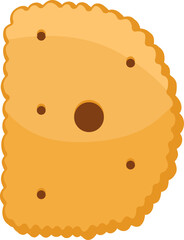Biscuit Letter Alphabet Vector Element