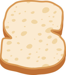 Bread Letter Alphabet Vector Element