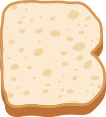 Bread Letter Alphabet Vector Element