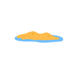 illustration of sand island