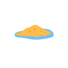 illustration of sand island