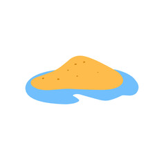 illustration of sand island