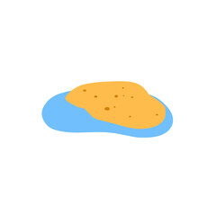 illustration of sand island