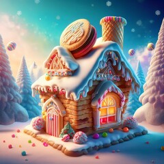A house made of ice cream
