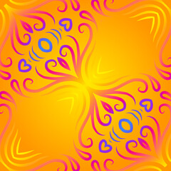 Seamless pattern Traditional Indonesian batik for decorating tile designs, walls, floors and commercial textile products