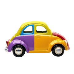 Fototapeta premium 3d render toy car isolated on transparent background.