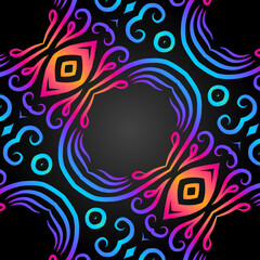 Seamless pattern Traditional Indonesian batik for decorating tile designs, walls, floors and commercial textile products