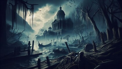 Fototapeta premium Treasure Cove of the Lost Souls