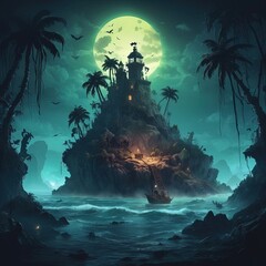 Obraz premium Treasure Cove of the Lost Souls