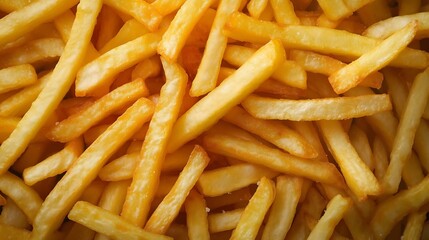 realistic full hd photo french fries covering completely the surface of the image
