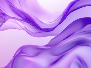 Obraz premium A soft, flowing abstract design in shades of purple, creating a serene and calming atmosphere.